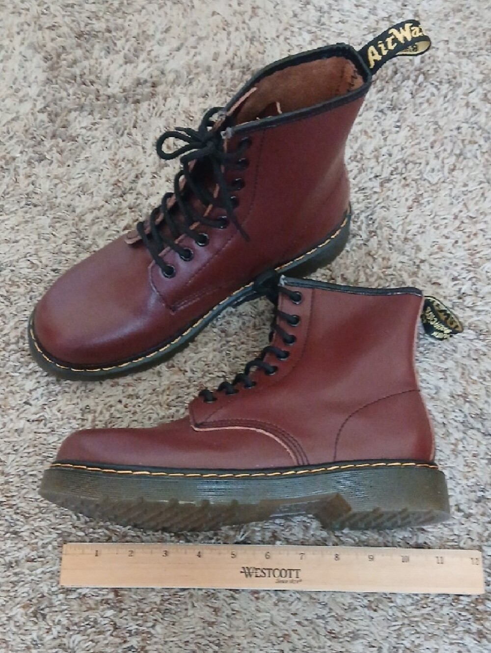 DR MARTENS CHERRY RED (PLEASE READ FULL DESCRIPTION) - Picture 3 of 12